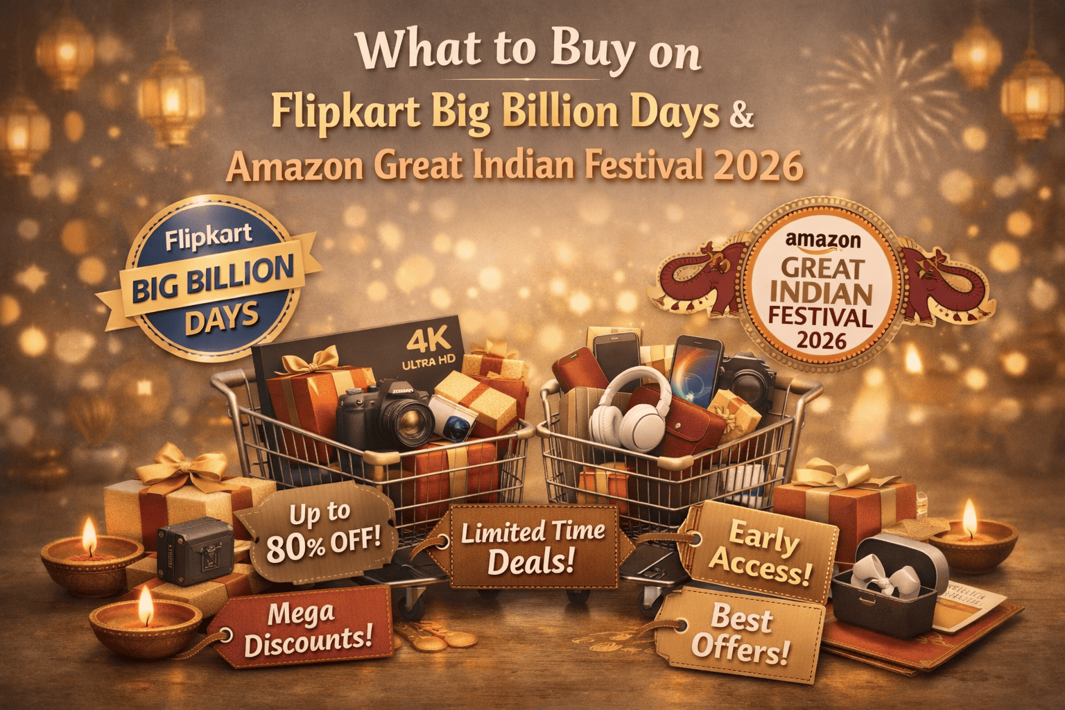 What to Buy on Flipkart Big Billion Days & Amazon Great Indian Festival 2026