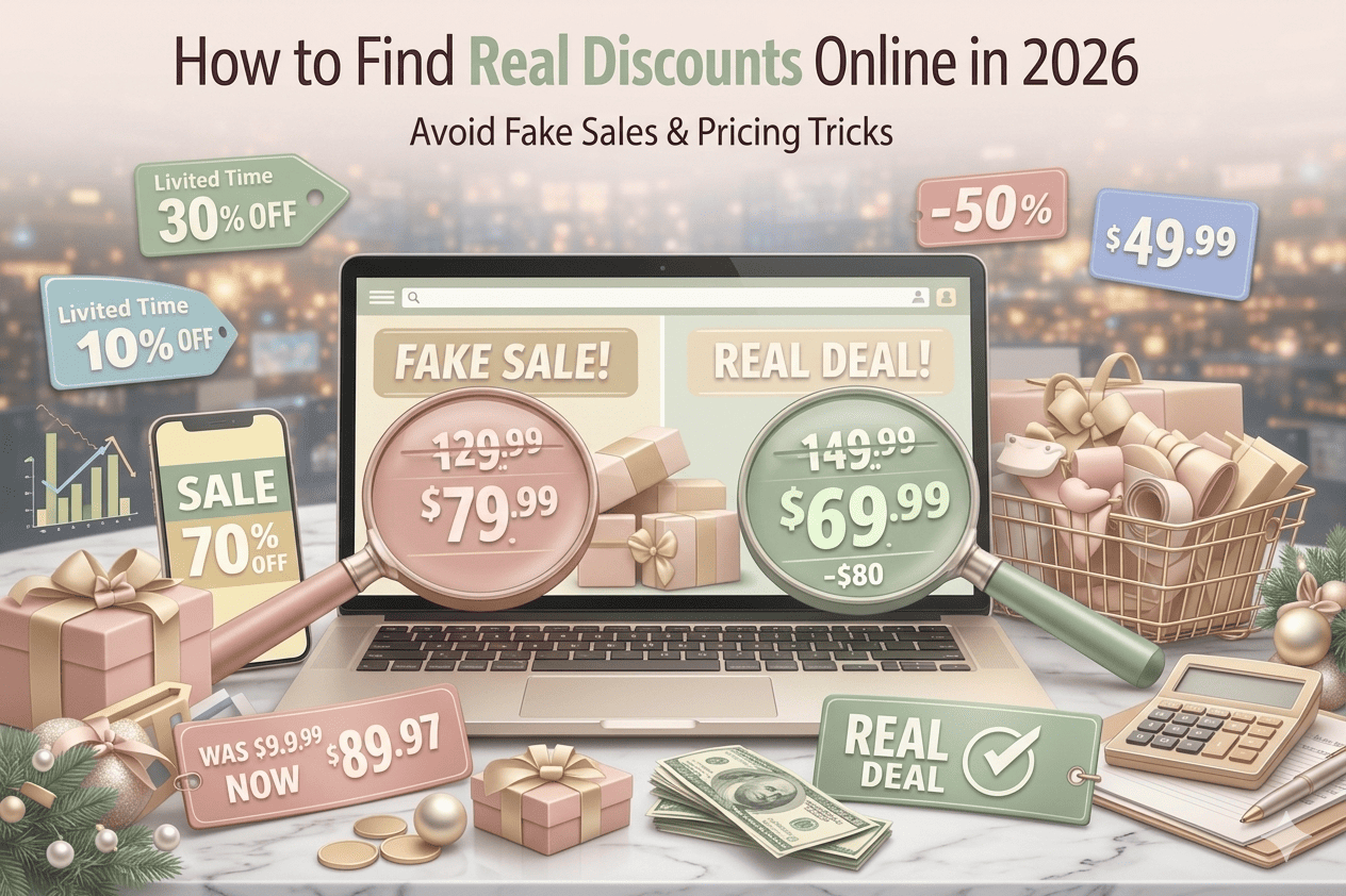 How to Find Real Discounts Online in 2026: Avoid Fake Sales & Pricing Tricks
